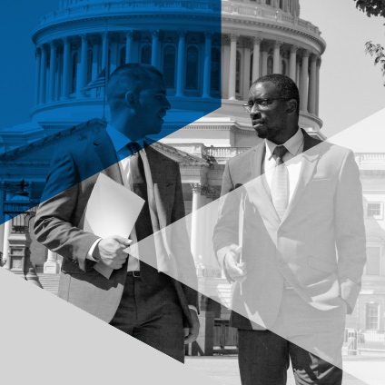 Advocacy Agenda - two men in front of the U.S. Capitol